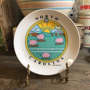 Vintage North Carolina State Decorative Plate